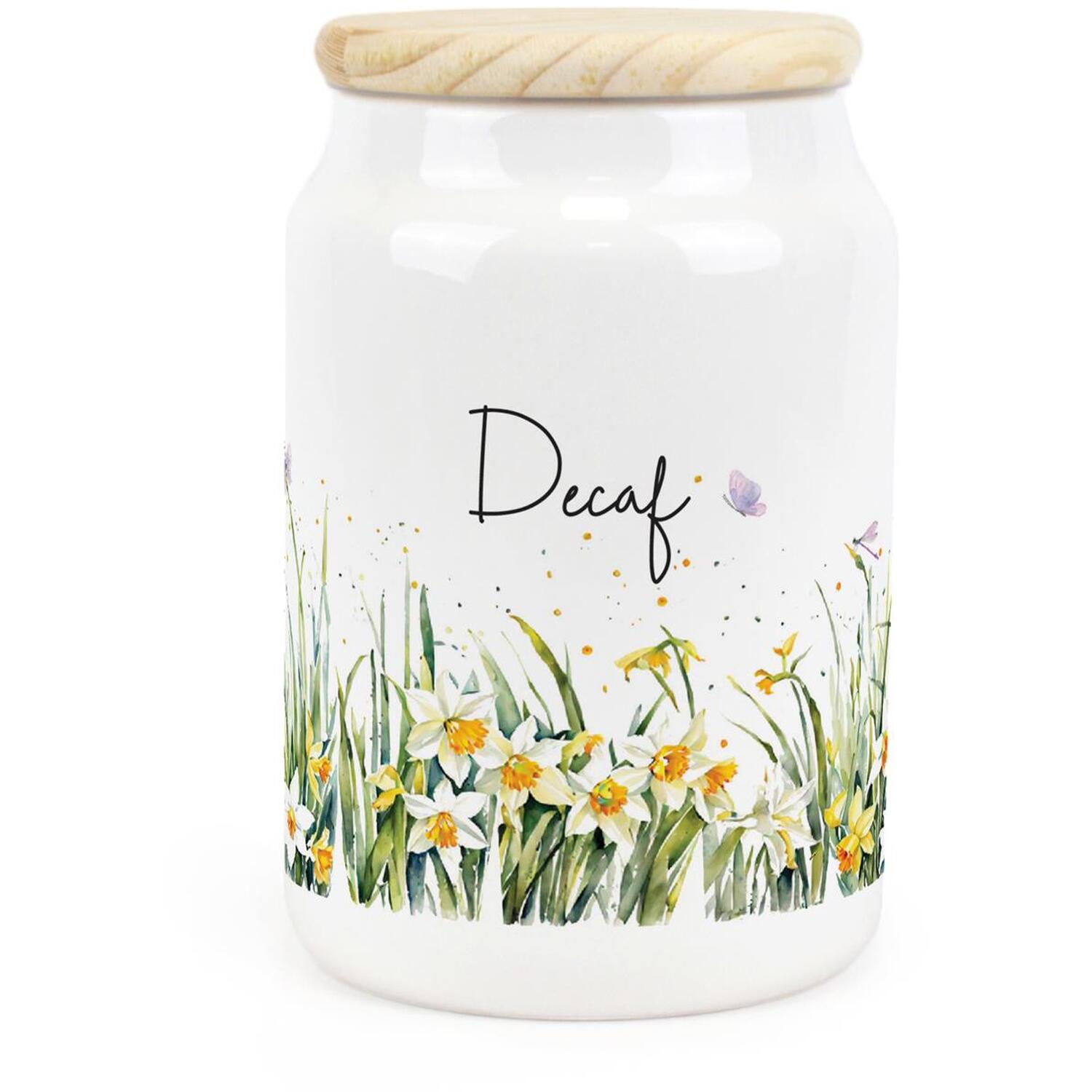 Purely Home Spring Daffodils Ceramic Decaf Kitchen Canister, Multi - Image 3