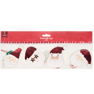 Pack of 20 Santa Face Gift Tags