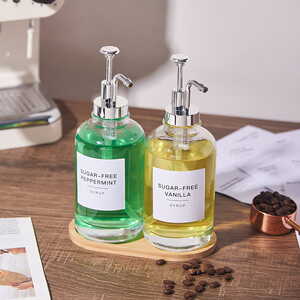 Eden & Willow Glass Coffee Syrup Pump Dispensers