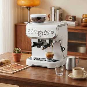 White HOMCOM Espresso Machine Good Housekeeping Institute Approved shot 18195384
