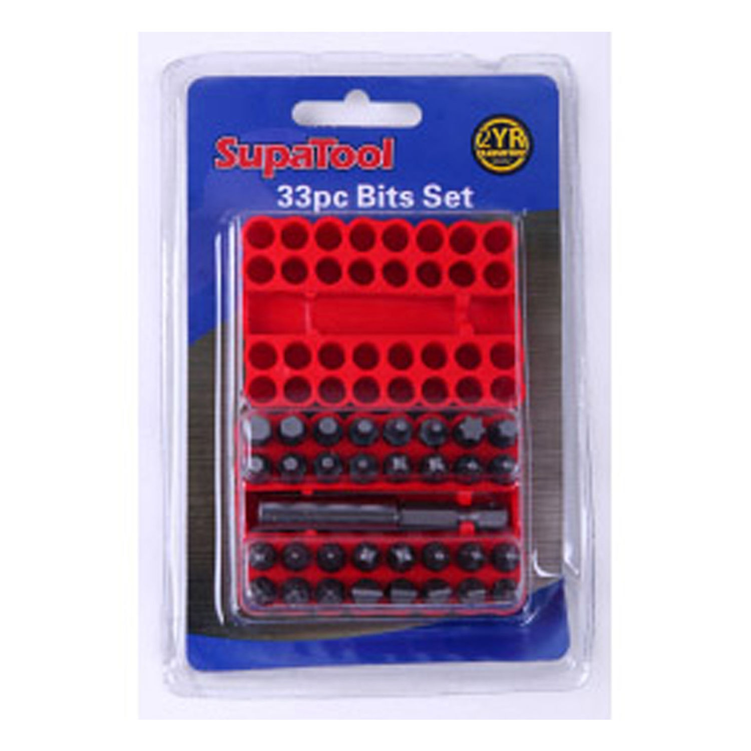 Supatool Drill Bit Set (Pack Of 33) - Red/Silver
