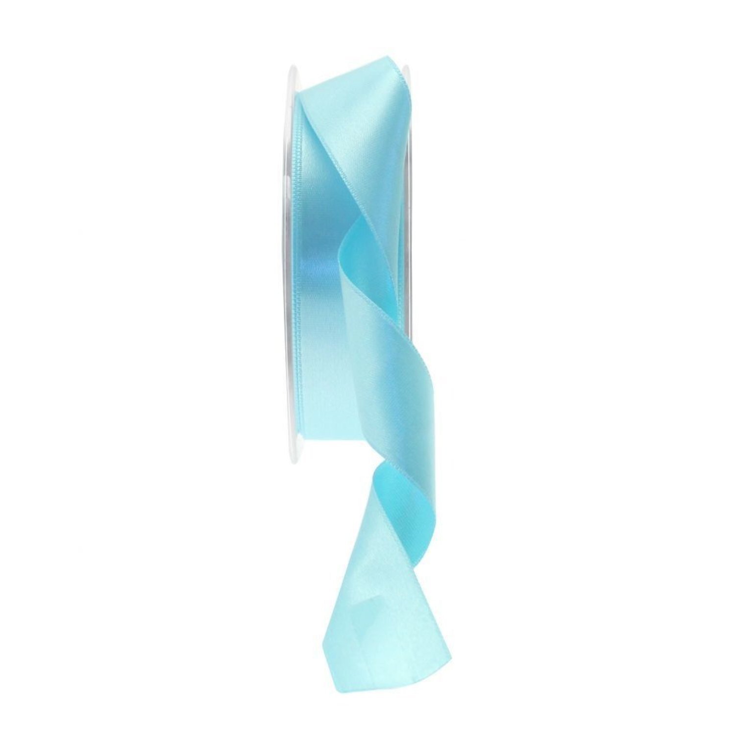  - Light Satin Ribbon 25mm 2 PackBlue - Image 3