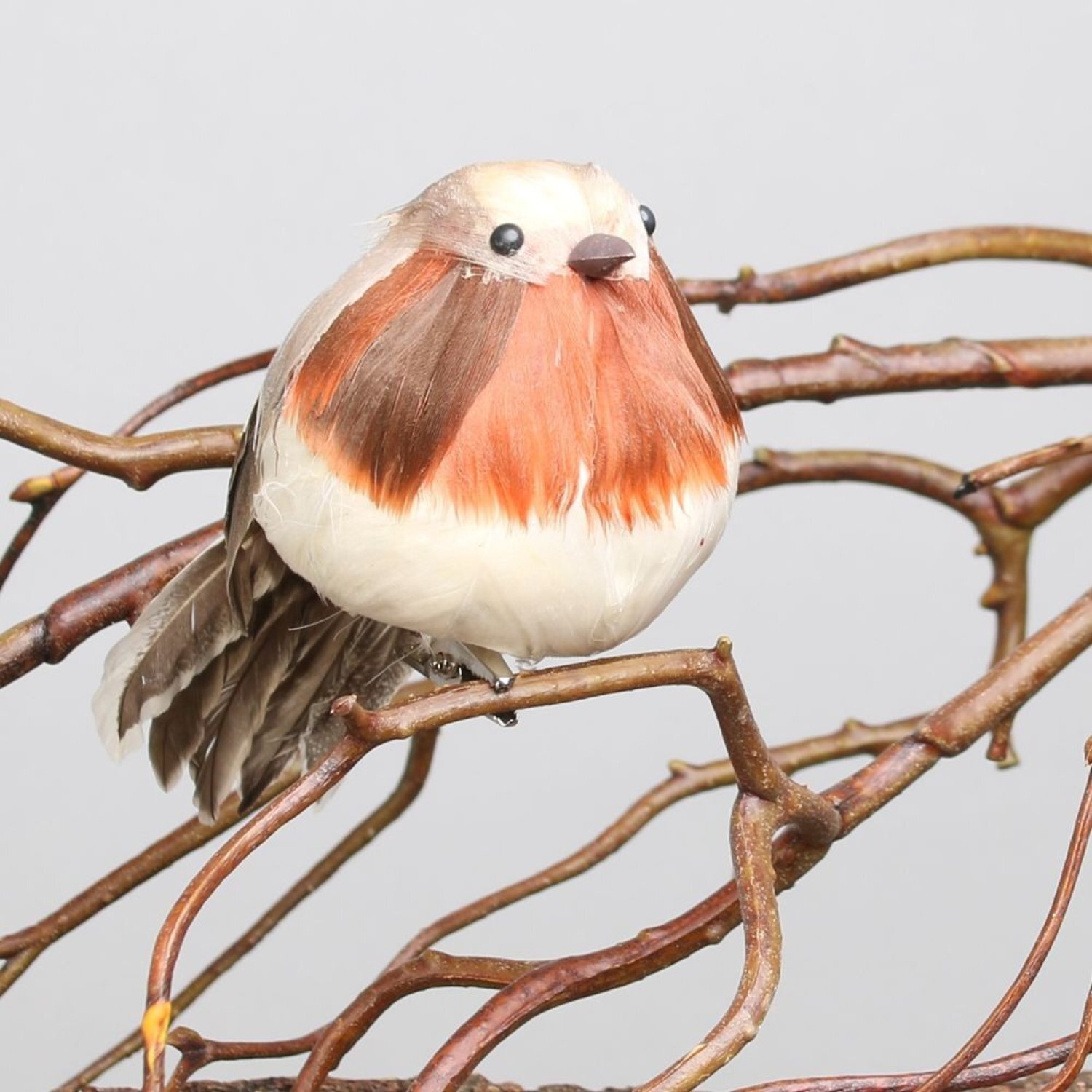  - Robin With Clip 10Cm 3 PackWhite - Image 3