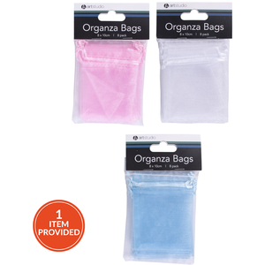 Pack of 8 Craft Organza Bags