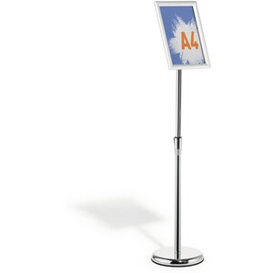 Floor Stand with Aluminium Snap Frame Menu Poster Display - A4