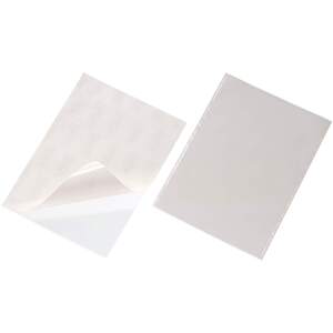 Pocketfix Self-Adhesive Clear Label Sleeve Pockets - 50 Pack - A5