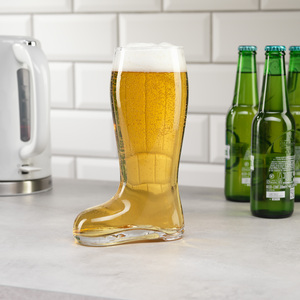 #Winning Beer Boot 1L Glass For Fun Toasts And Cheers A