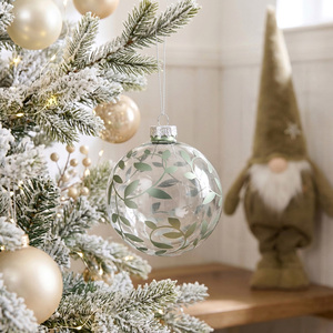 Sage Green Leaf Bauble