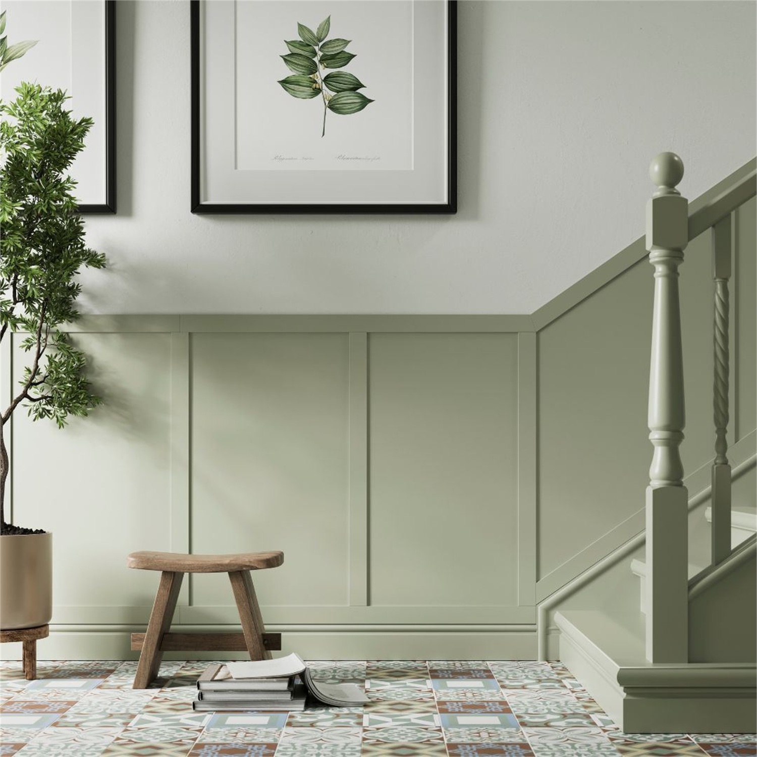 Snowdon Timber Primed Mdf Shaker Style Wall Panel Kit 9X60x1200mm - White