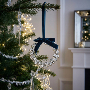 Silver Hanging Bow Bells