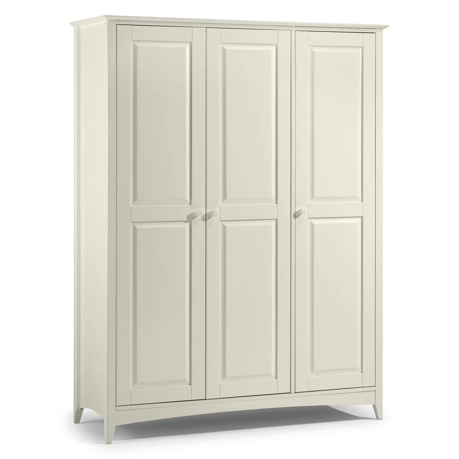 Julian Bowen - Cameo Three Door Wardrobe - White thumbnail