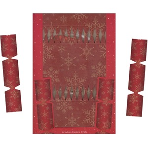 Make Your Own Crackers Red Snowflake