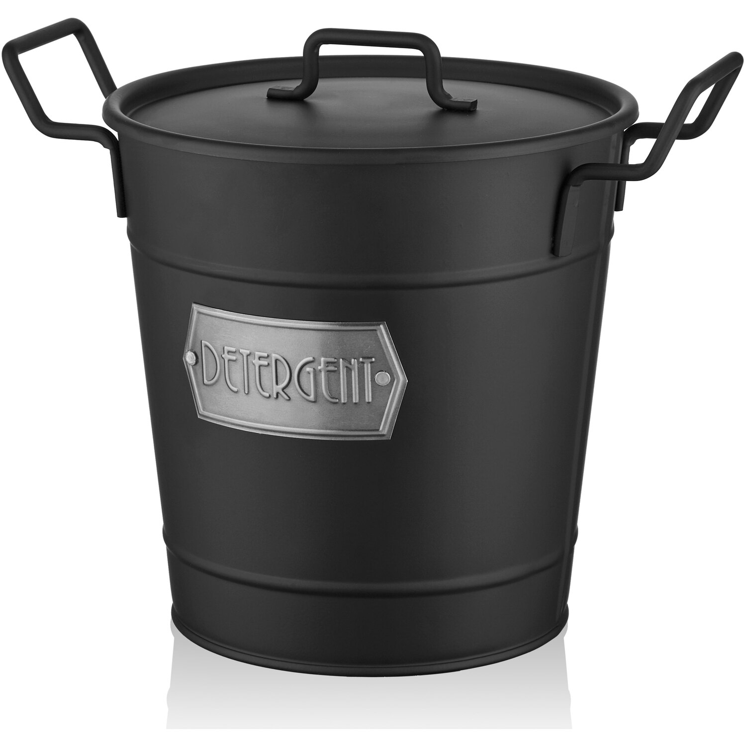 The Mia Black Washing Powder Storage Box - Black