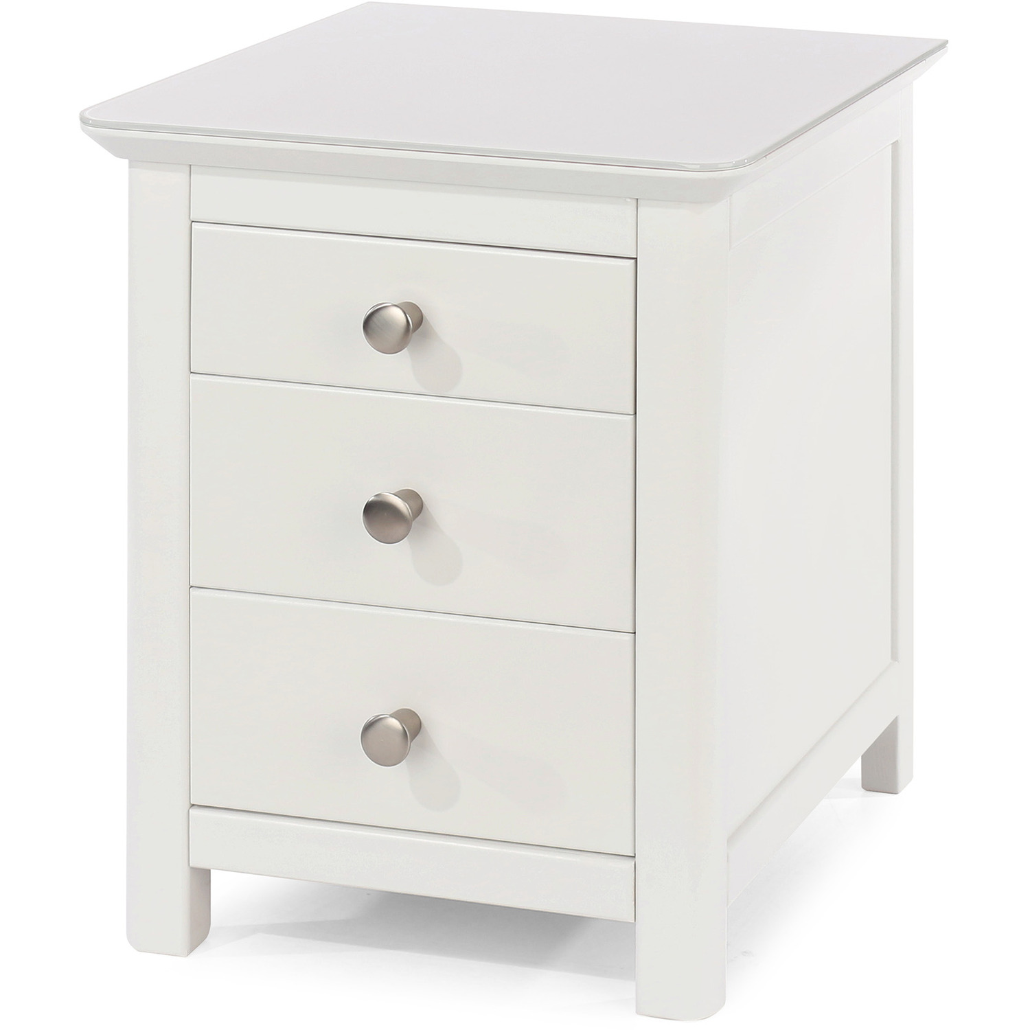 Core Products Ltd - Nairn 3 drawer bedside  - white thumbnail