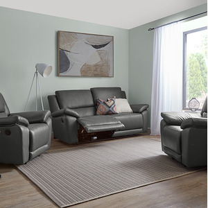 Sorrento Power Leather Recliner 3 Seater Sofa and 2 Chairs