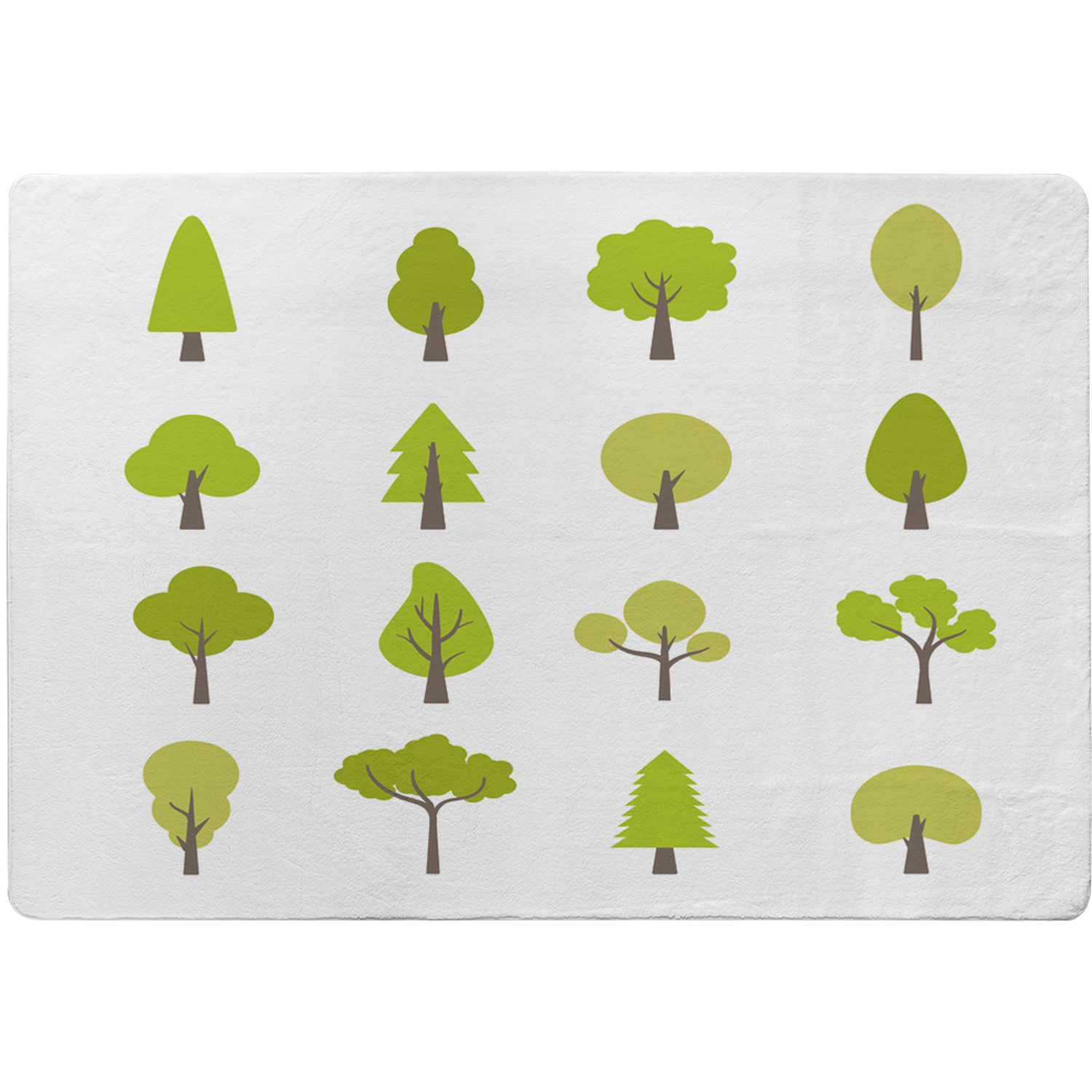 Tree Illustrations Designer Rug - Green / 200cm thumbnail