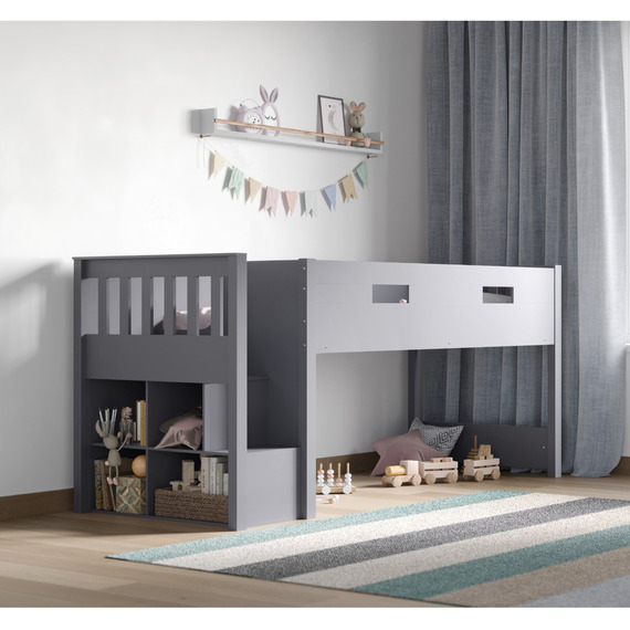 Charlie Mid Sleeper Frame Only Grey