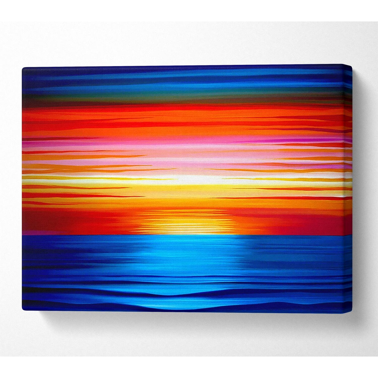 Wallart-Direct - Sun Of The Ocean Canvas Print Wall Art - Yellow / 101.6cm thumbnail