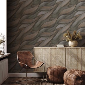 Erismann Casual Chic Leaf Waves Leaves Wallpaper