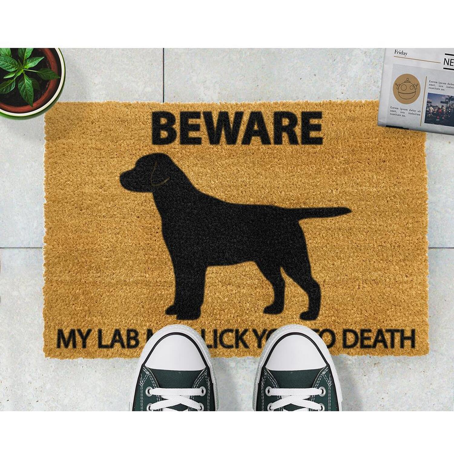 Labrador Doormat - Brown