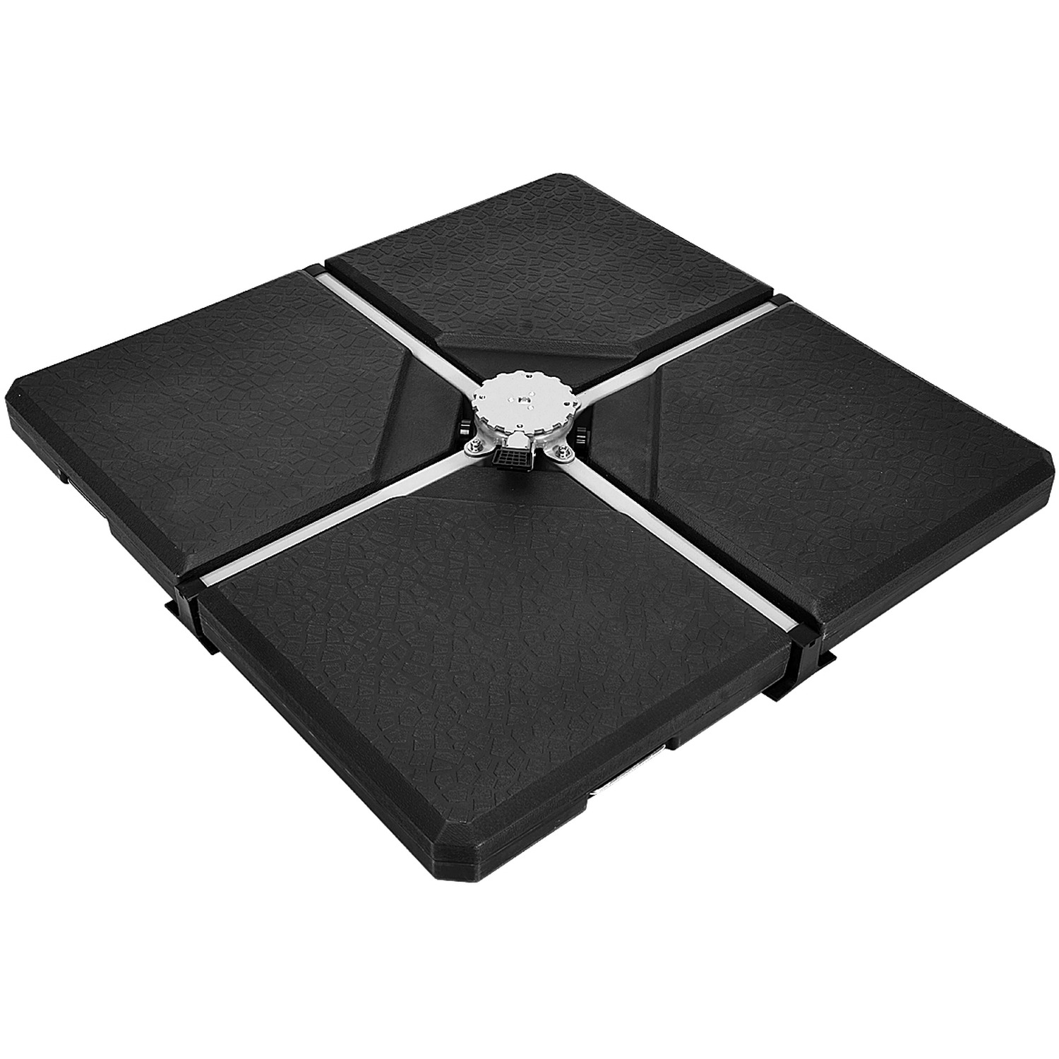 COSTWAY - 4 PCS Patio Cantilever Offset Umbrella Parasol Base - Black thumbnail