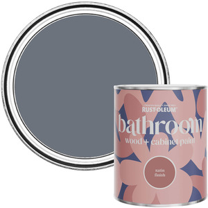 Rust-Oleum Bathroom Wood  Cabinet Paint in Satin Finish - Marine Grey 750ml