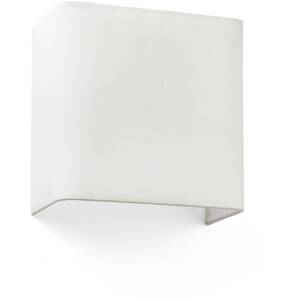 Cotton Beige Square Wall Light