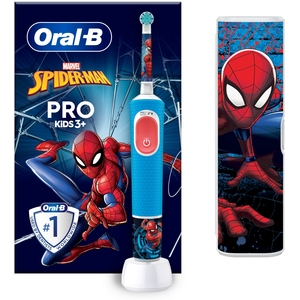Oral-B Pro Kids Spider-Man Electric Toothbrush with Travel Case