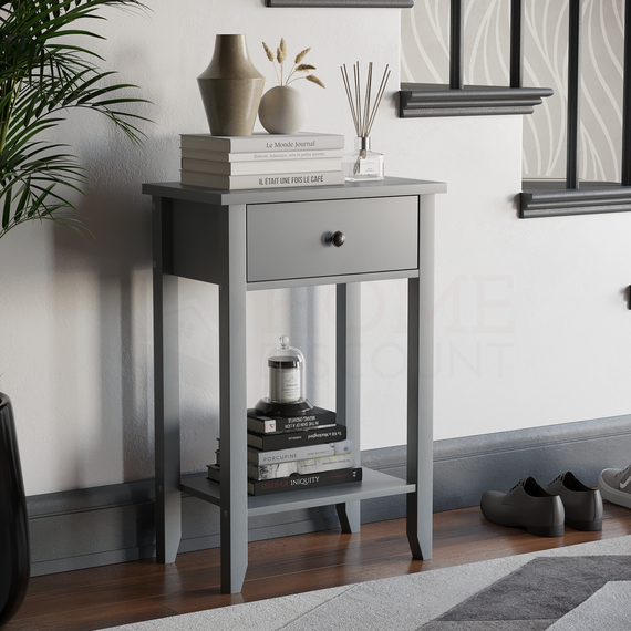 Windsor 1 Drawer Console Table - Grey