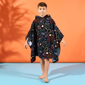 Gaming Print Poncho Towel