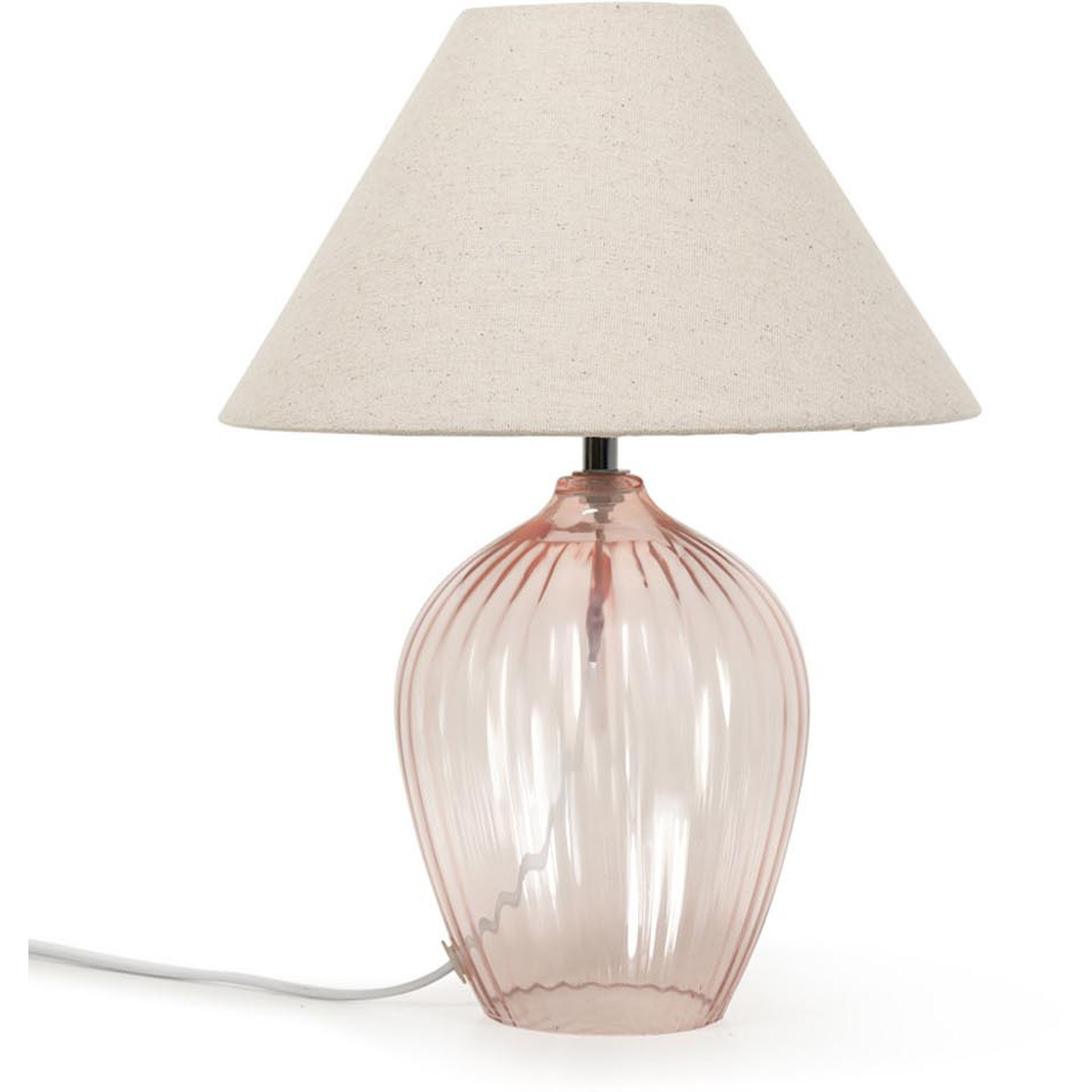 Image of Olivet Glass Table Lamp - Pink
