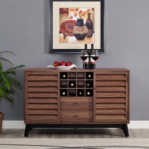 wine cabinet with 2 doors and 2 drawers