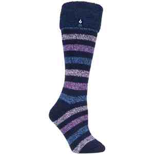 Heat Holders Ladies Patterned Long Wellington Boot Thermal Socks