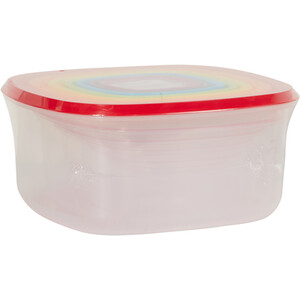 Pack of 7 Square Food Boxes with Lids