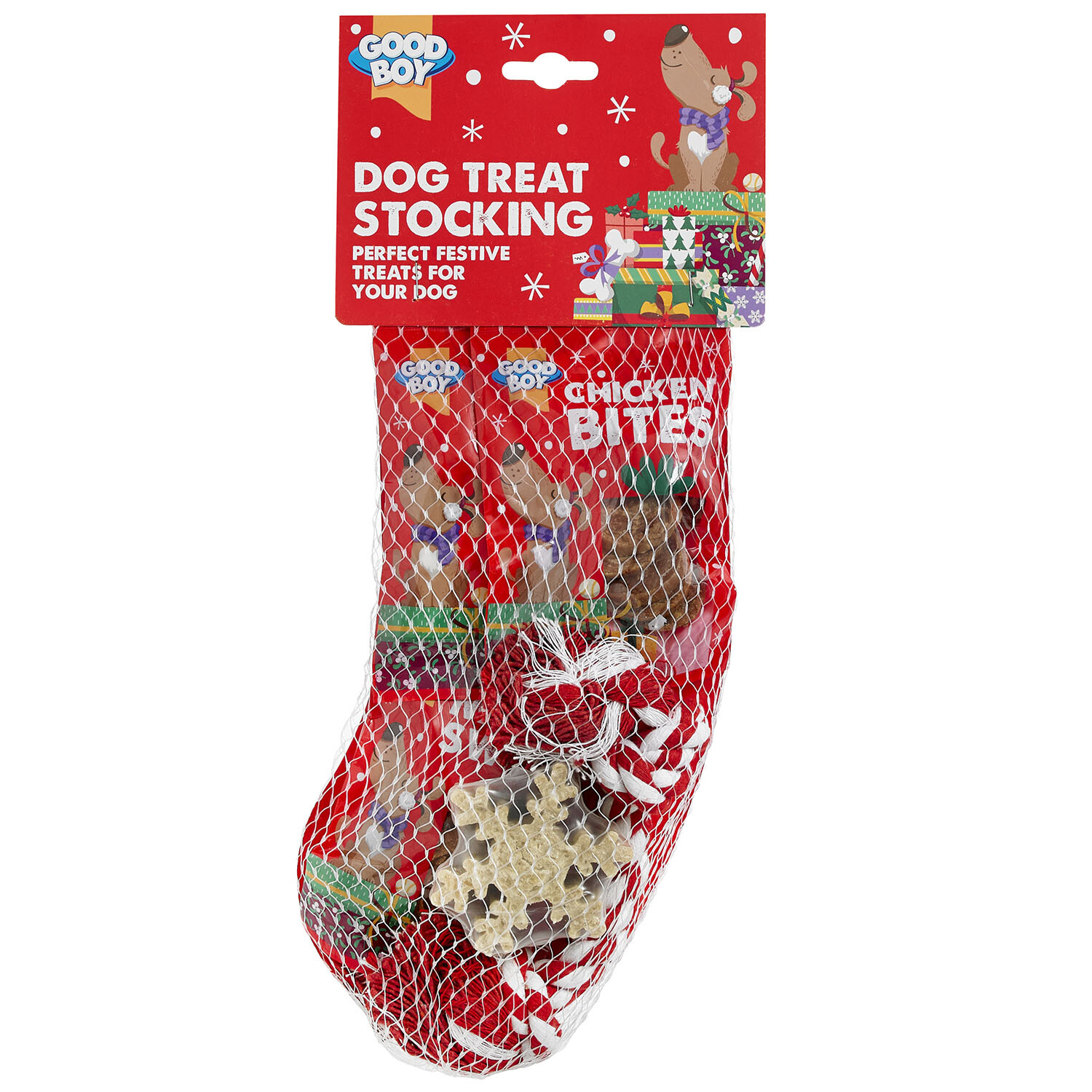 Good Boy Dog Treats Stocking Festive Dog Treat Gift - Image 5