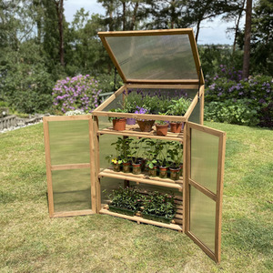 Wooden Framed Polycarbonate Growhouse Mini Greenhouse