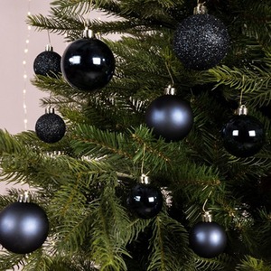 30 Midnight Blue Christmas Tree Baubles