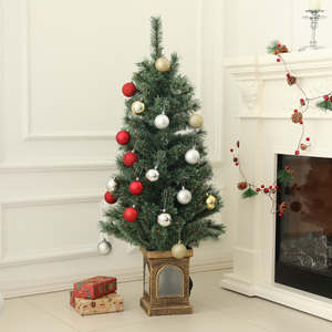 HOMCOM 4ft Artificial Prelit Christmas Tree with LED Lights