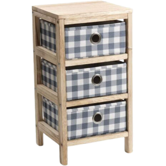 Home Source Weybourne Fabric Drawer Storage Chest 