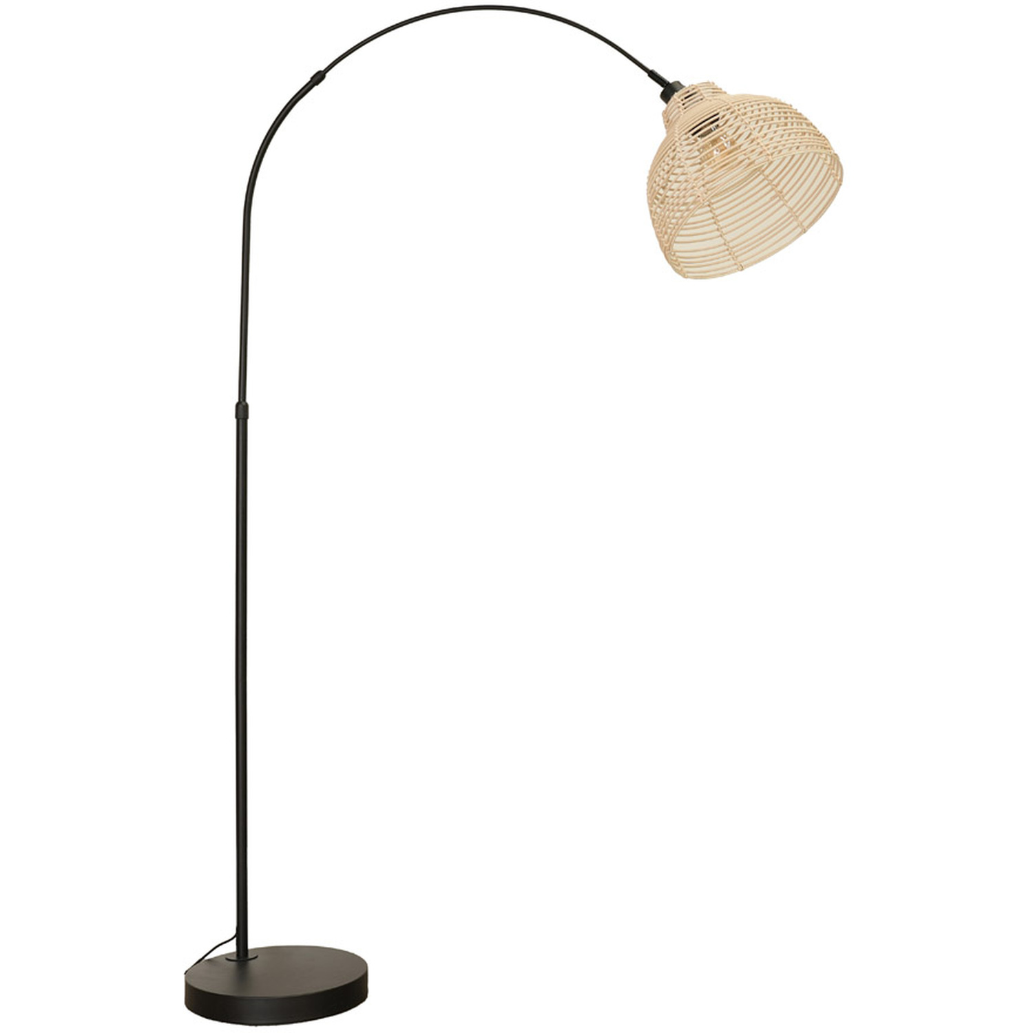 Image of Louis Floor Lamp with Basket Shade&hellip;