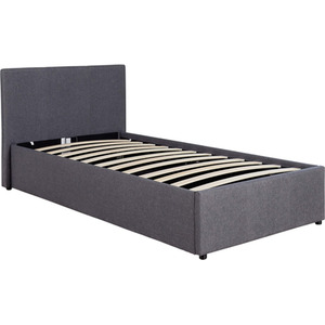 Grey / Single Home Source Endura End Lift Ottoman Grey Fabric Bedframe shot 6619025