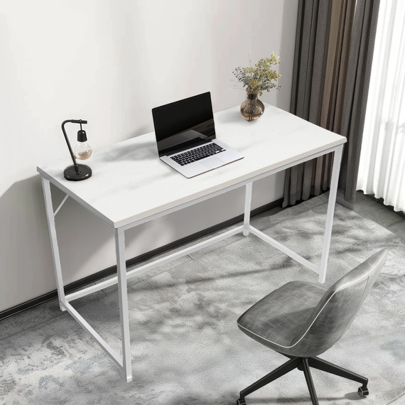 Computer Desk Desk with Metal Frame 100 x 50 x 76 cm