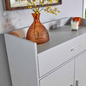 Grey Home Source Novara 2 Door Shoe Storage Cabinet shot 6779906