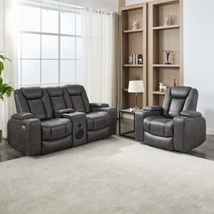 Ashton 1 and 2 Seater Fabric Auto Recliner Sofa Set