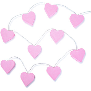 10 x Paper Hearts Battery Operated String Lights