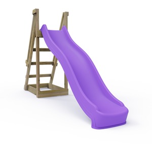 Purple Children's Wooden 8ft Freestanding Garden Slide shot 7778366