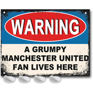 Manchester United Grumpy Football Fan Sign For Man Utd Man Cave