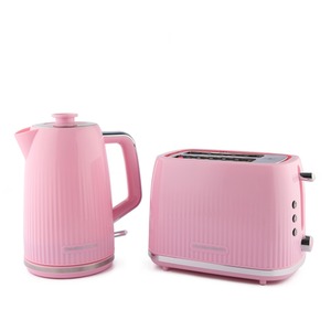 Miami Kettle and Toaster Set Flamingo Pink