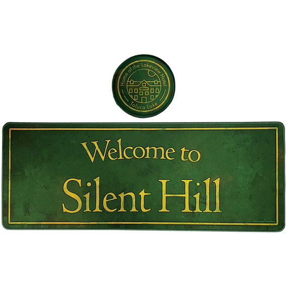 Silent Hill XL Desk Pad and Coaster Set