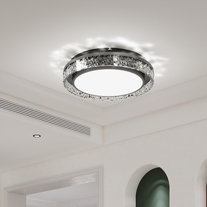 Round Acrylic Flush-Mounted LED Ceiling Light